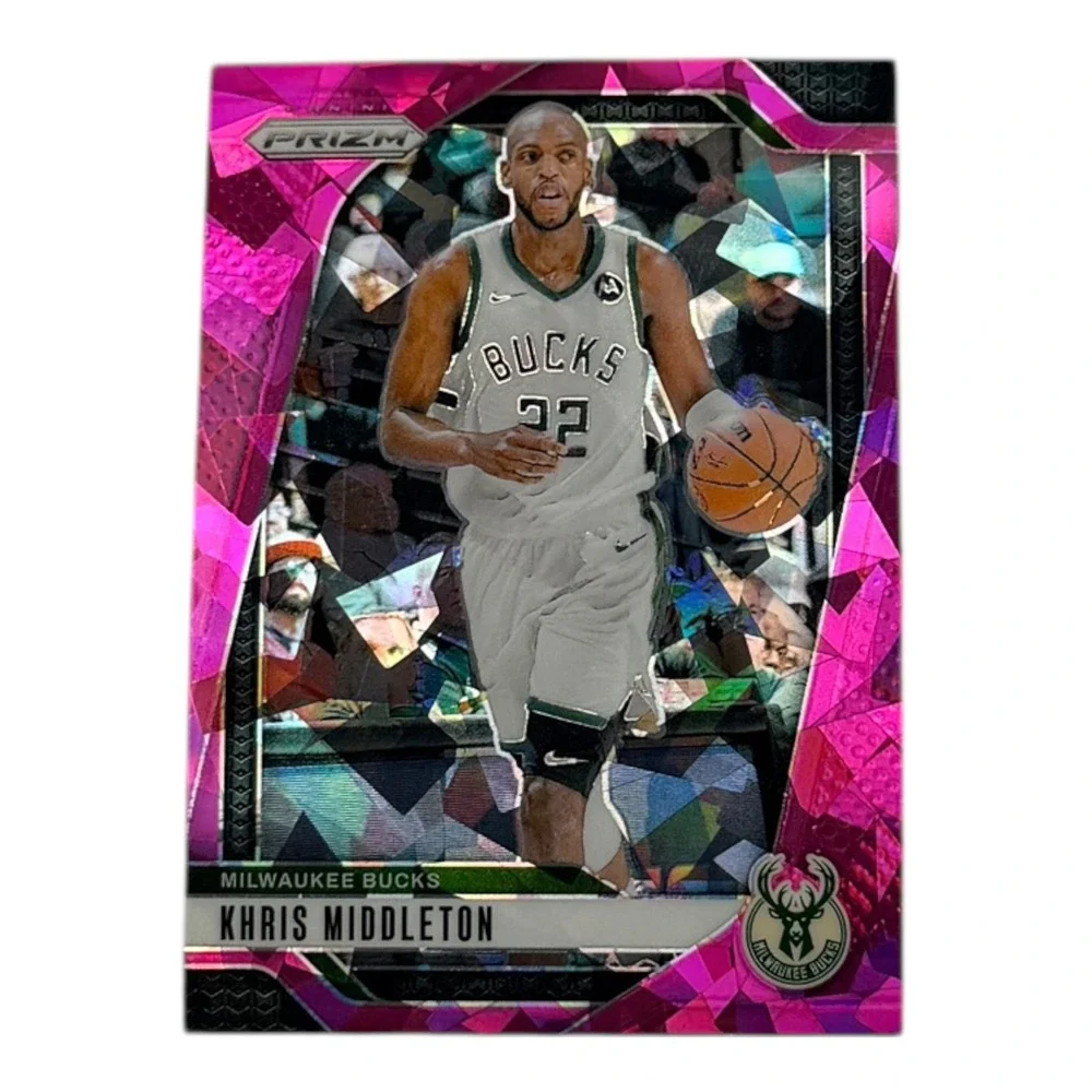 2024-25 Panini Prizm Khris Middleton Pink Ice Prizm‎ #153 Milwaukee Bucks NBA